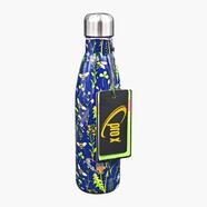 Single Layer WB-2128 SS Non Thermal Water Bottle-750ml Black Flowers