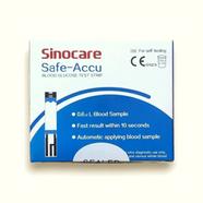 Sinocare Safe Accu Test Strips, Blood Glucose Sugar Test - 50 Pcs