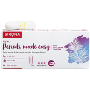 Sirona Period Made Easy Non-Applicator Tampons Regular Flow - 20 Pcs