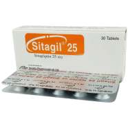 Sitagil 25 mg Tablet – 10's Strip