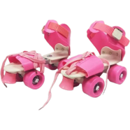 Skating Shoes Adjustable Roller Front Brakes (skate_shoe_4w_adj5-18_p) - Pink icon