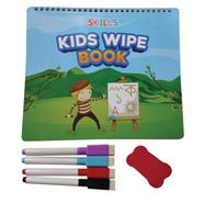 Skill Kids Wipe Book Learning And Writing Book- With 4 Marker And Dastr