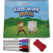 Skill Kids Wipe Book Learning And Writing Book- With 4 Marker And Dastr