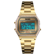 Skmei 1474 Stainless Steel Digital Womens Watch