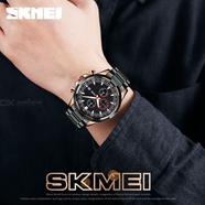 Skmei Stainless Steel Chronograph Sport Watch For Men - RoseGold And Black - 9192