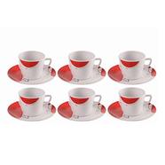 Italiano Melamine Assorted Design 12 Pcs Small Tea Cup Set - 919363