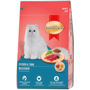 SmartHeart Adult Dry Cat Food Chicken and Tuna Flavour 3kg 400g Free