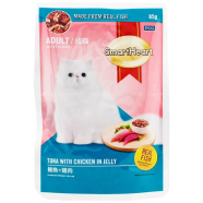 SmartHeart Adult Pouch Wet Cat Food Tuna With Chicken In Jelly 85g icon