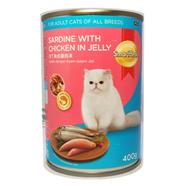 Smart Heart Cat Canned Food Sardine With Chicken In Jelly 400 g