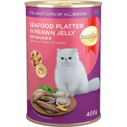 Smartheart Cat Can Food Seafood Platter In Prawn Jelly 400 gm