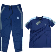 Smug Premium T-shirt And Trouser Combo - Fabric Soft And Comfortable - Combo Set - Navy Blue , sky blue Colour