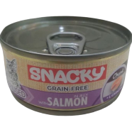 Snacky Wet Cat Can Food Salmon In Jelly 100 gm