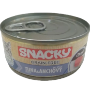 Snacky Wet Cat Can Food Tuna and Anchovy In Jelly 100 gm