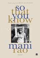 So That You Know