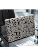 DDecorator Social Media Seamless Pattern Laptop Sticker - (LSKN2358)