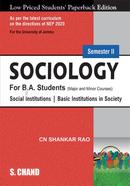 Sociology - Semester II For B.A Students