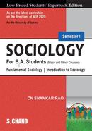 Sociology for B.A. Students - Fundamental Sociology and Introduction to Sociology