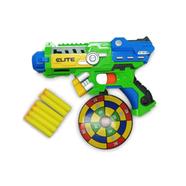 Soft Bullet BLASTER FIELD ARMS FIGHTER Fires Foam Shooter Toy Nub Gun (nub_gun_498a_greenblue) - Green-Blue 