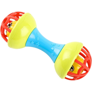 Soft Glue Dumbbell Baby Hand Teether With Jhunjhuni CN -1pcs icon