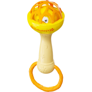 Soft Glue Dumbbell Baby Hand Teether with Jhunjhuni CN - 1 pcs - CN