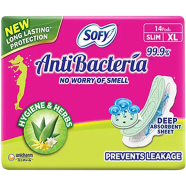 Sofy Anti-Bacteria Extra Long (XL) Slim Sanitary Napkin (290mm) - 14 Pads icon