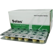 Solas 100 mg Chewable 18's Strip Tablet