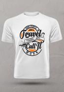 Some People Work to travel Men's Stylish Half Sleeve T-Shirt - Size: L
