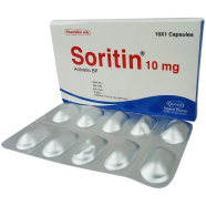 Soritin 10 mg Capsule 10'S Strip icon