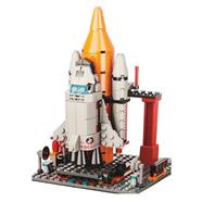 Space Launch center station High Quality Space Rocket Model Building Blocks For Authentication Children.