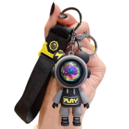 Space-Suited 3D Astronaut Keychain Keyring