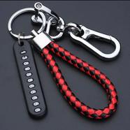 Special Telephone Number Anti Lost Phone Number Key Ring Keychain for Car and Motorbike