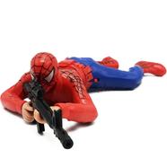 Spiderman Crawling Holding Gun Action Toy with Lights and Sound for Kids