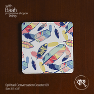Spiritual conversation coaster 09 (set of six)