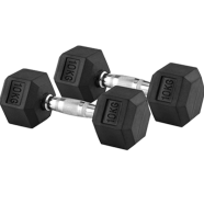 Sports And Fitness 10kg Hex Dumbbell 2 pcs