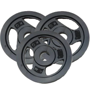 Sports And Fitness 1.25kg Weight Plate 3 Pcs - Black