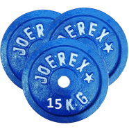 Sports And Fitness 15kg Weight Plate 3 Pcs - Blue