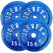 Sports And Fitness 15kg Weight Plate 4 Pcs - Blue 