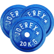 Sports And Fitness 20kg Weight Plate 3 Pcs - Blue