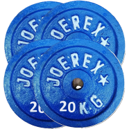 Sports And Fitness 20kg Weight Plate 4 Pcs - Blue 