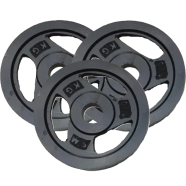 Sports And Fitness 2.5kg Weight Plate 3 Pcs - Black