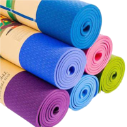 Sports And Fitness 2 Feet x6 Feet TPE Yoga Mat 6mm image