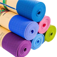 Sports And Fitness 2 Feet x6 Feet TPE Yoga Mat 6mm image