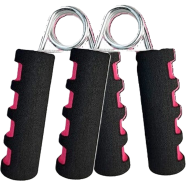 Sports And Fitness 2 pcs Foam Hand Grip Red Color 