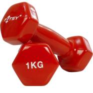 Sports And Fitness Premium Quality 1kg vinyl Dumbbell 2 pcs