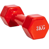 Sports And Fitness Premium Quality 3kg Vinyl Dumbbell 1 Pcs 