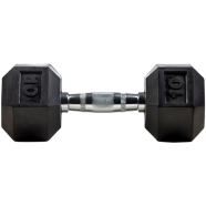 Sports House Hexagon Dumbbell 10kg - Black