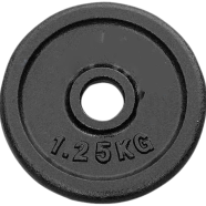 Sports House Iron Dumbbell Plate 1.25Kg - Black