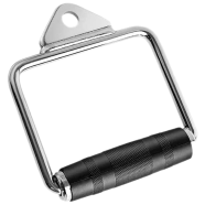 Sports House Single D Handle With Grip Multi-Training Bar (Silver)