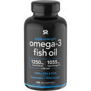 Sports Research Triple Strength Omega-3 Fish Oil 150 Softgels