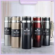 Sports Stainless Steel Water Bottle 800 ml for Men Women Kids Thermos Flask Reusable Leak-Proof Thermosteel for Home Office Gym Fridge Travelling (0.8 Liters)